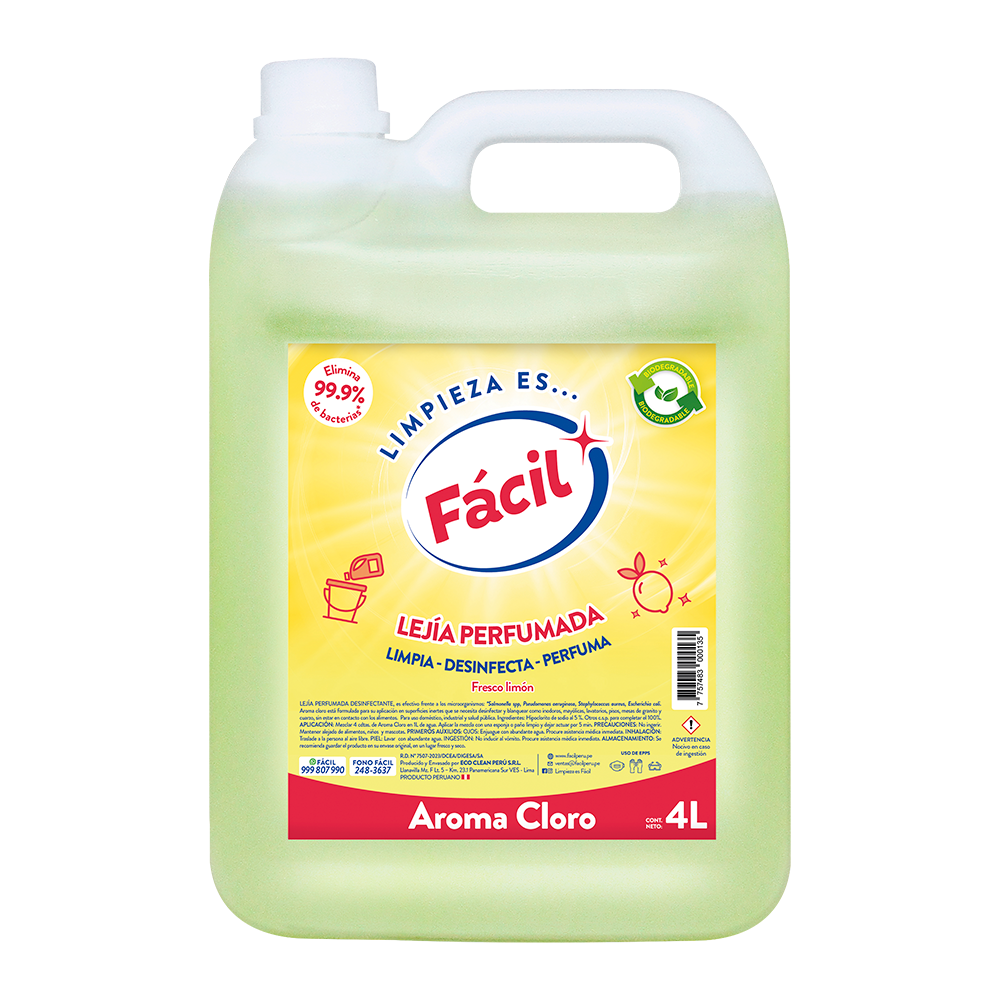 Aroma-cloro-4L-con-bio AROMA CLORO – LEJÍA PERFUMADA 5% – 4L - Imagen 1