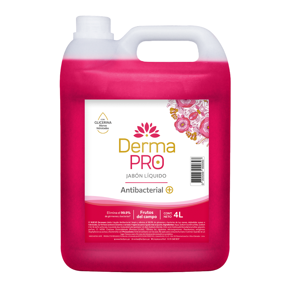 Dermapro-4L-frutos-del-campo JABÓN ANTIBACTERIAL DERMAPRO – FRUTOS DEL CAMPO – 4L - Imagen 1